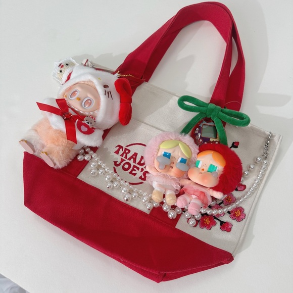 Trader Joe'S Handbags - Trader Joe’s Mini Tote Bag Red